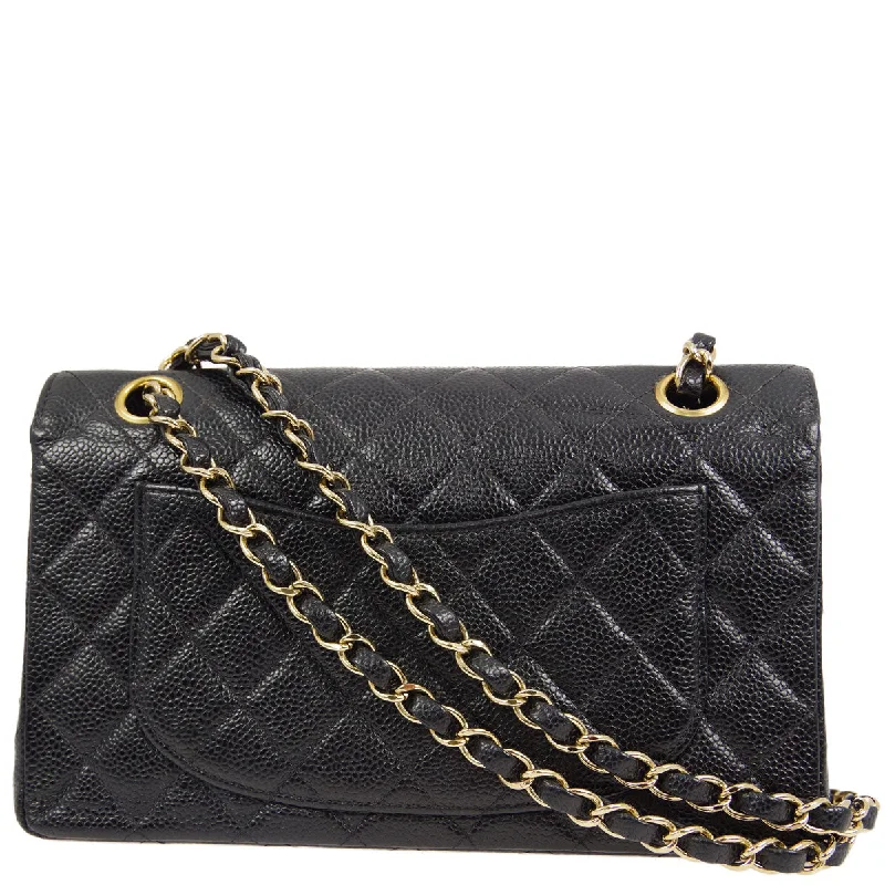 Chanel Designer Handbag with Unique DesignChanel * 2000-2001 Black Caviar Small Classic Double Flap Bag