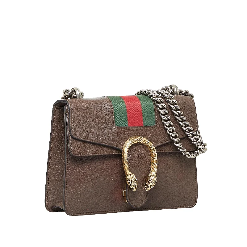 Ladies Gucci Dionysus bags in a pastel colorGucci Mini Dionysus Web Crossbody (SHG-vJd3bm)