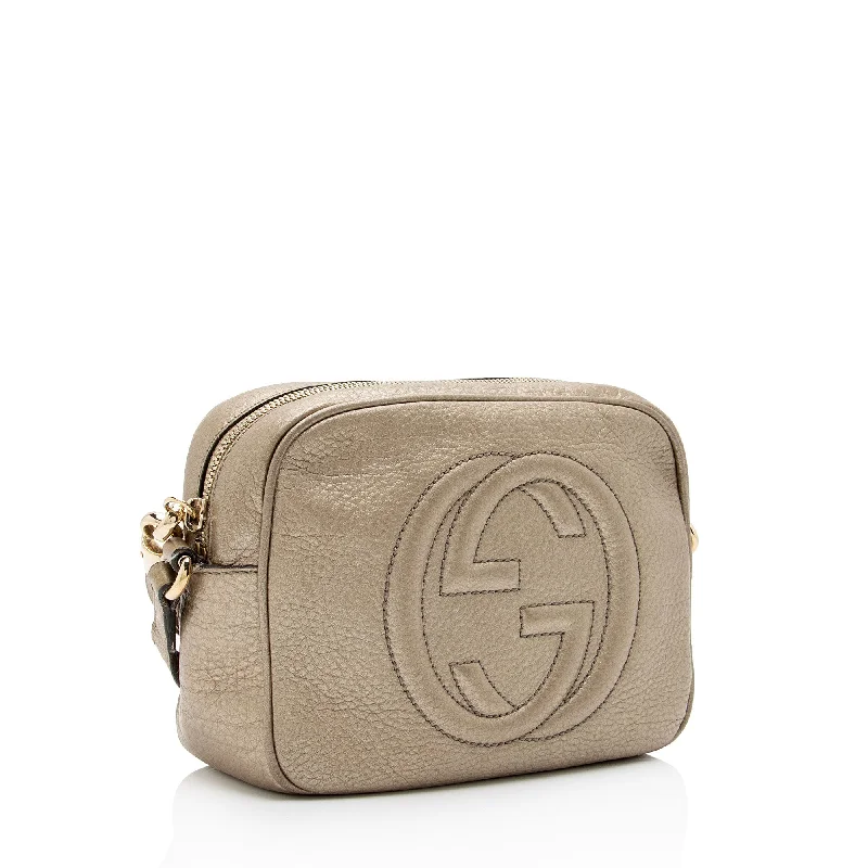 Women Gucci bags with interlocking G hardware for a classic lookGucci Leather Soho Disco Bag (SHF-v8SOTc)