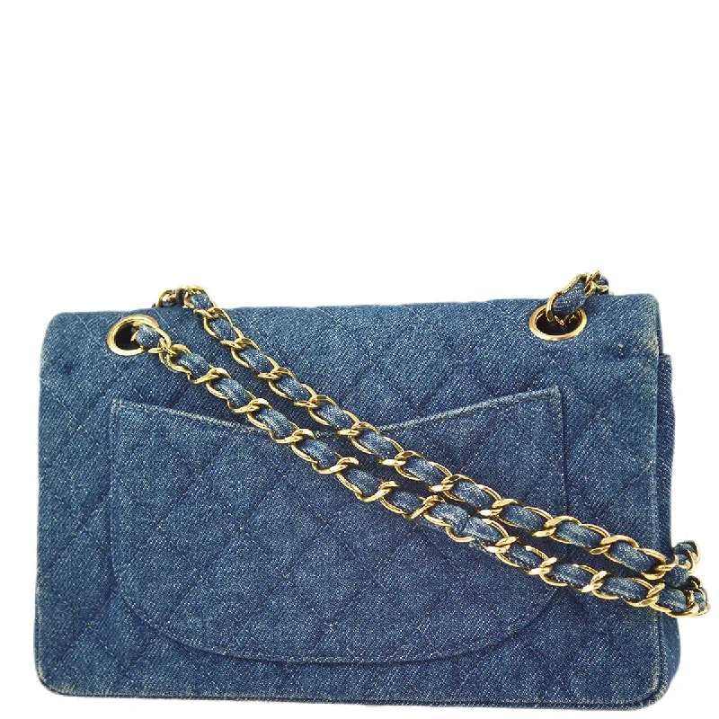 Chanel Colorful Handbag for Spring OutfitsChanel * 1989-1991 Blue Denim Medium Classic Double Flap Bag