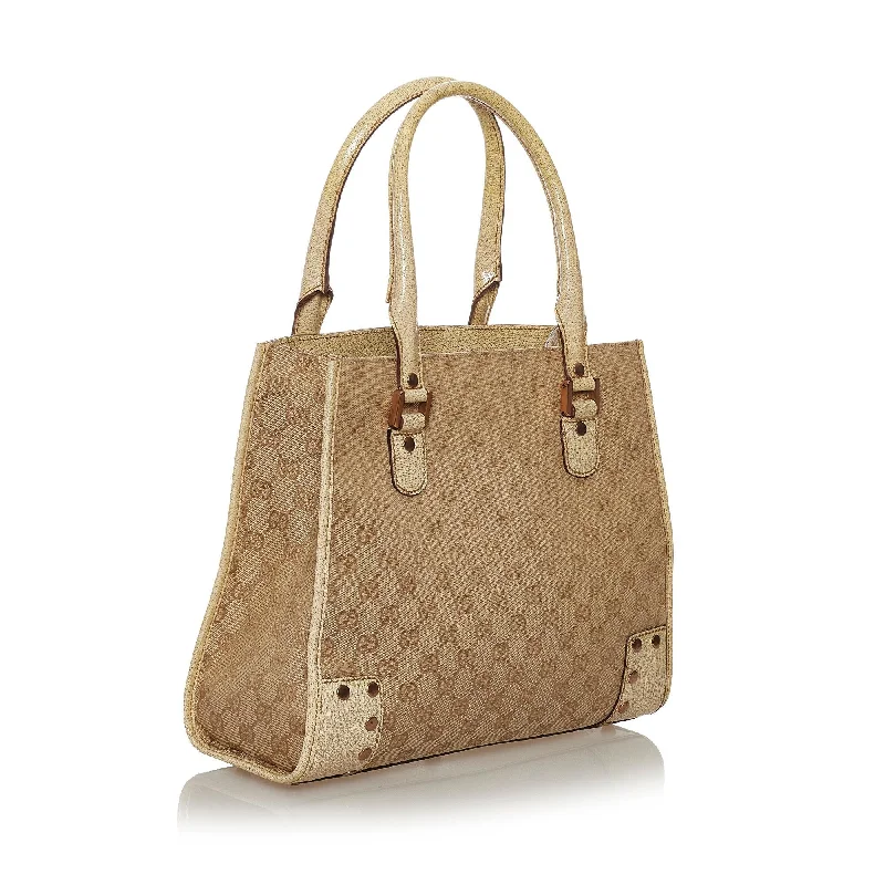 Women Gucci Sylvie bags with a detachable ribbon detailGucci GG Canvas Handbag (32979)