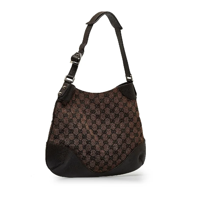 Women Gucci Sylvie bags with a monogram - embossed leatherGucci GG Canvas Hobo (HzNmEq)