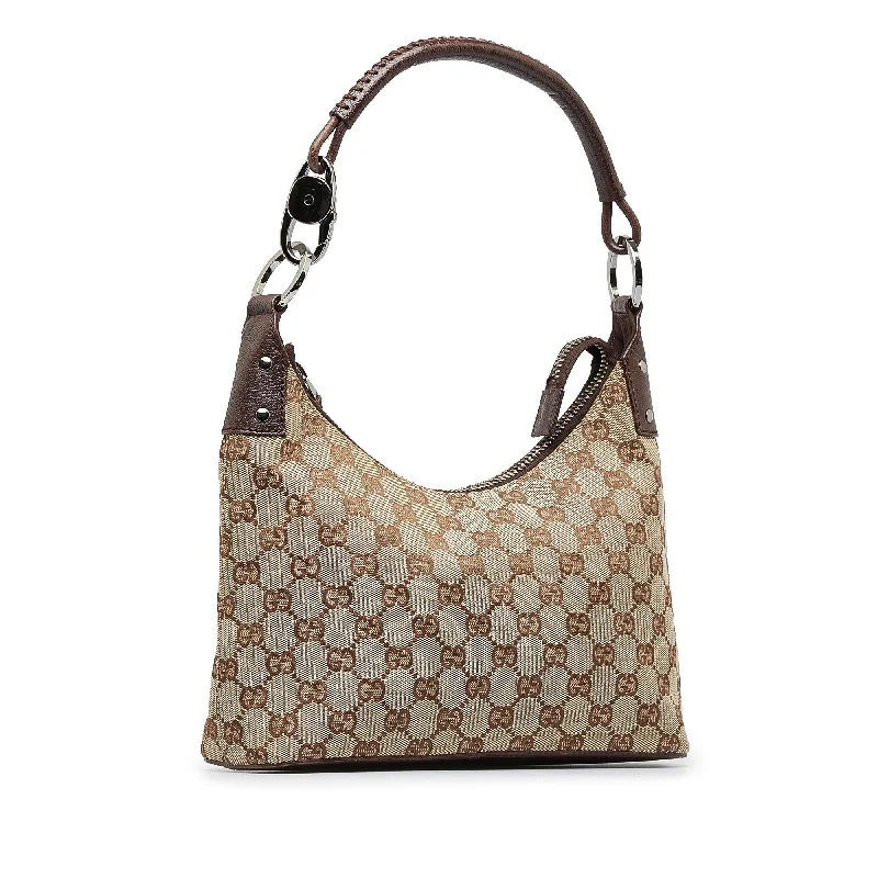 Women Gucci crossbody bags with a printed floral patternGucci GG Canvas Shoulder Bag (SHG-5uFSu9)