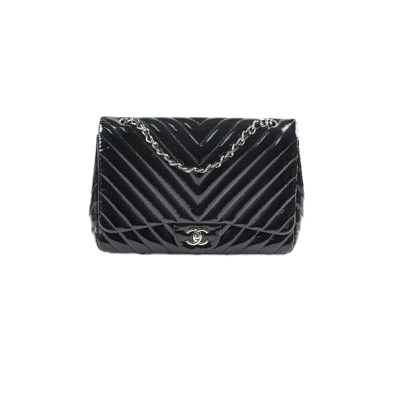 Chanel Small Crossbody Bag for TravelChanel Jumbo Single Flap Chevron Black