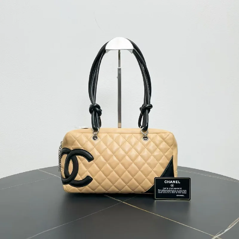 Chanel Limited Edition Handbag for CollectorsChanel Cambon Beige Black Quilted Leather Pillow Bag Medium