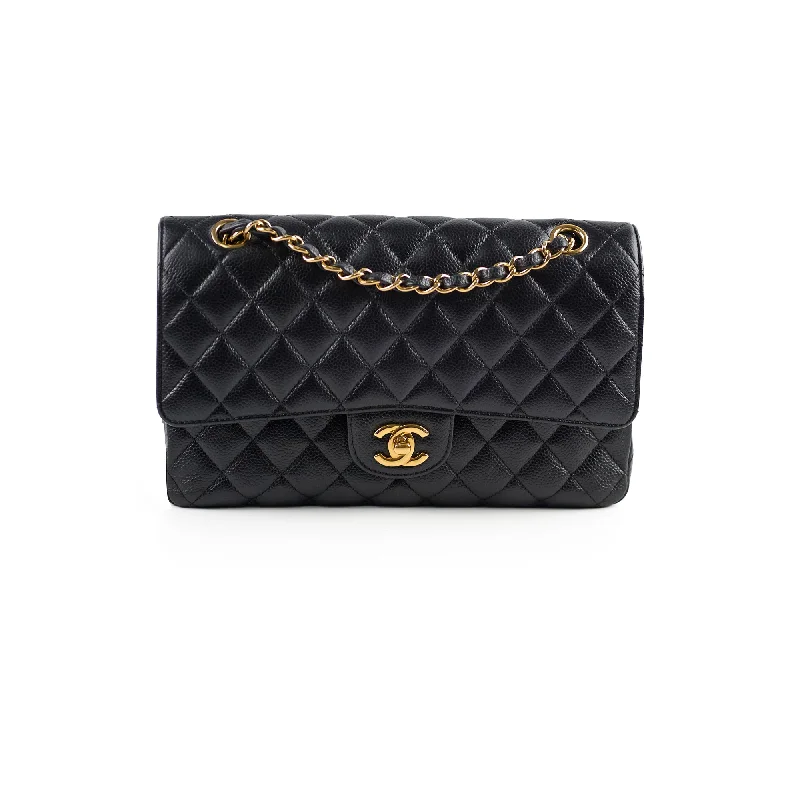 Chanel All - Match Handbag for Versatile StylingChanel Caviar Medium/Large Double Classic Flap Black