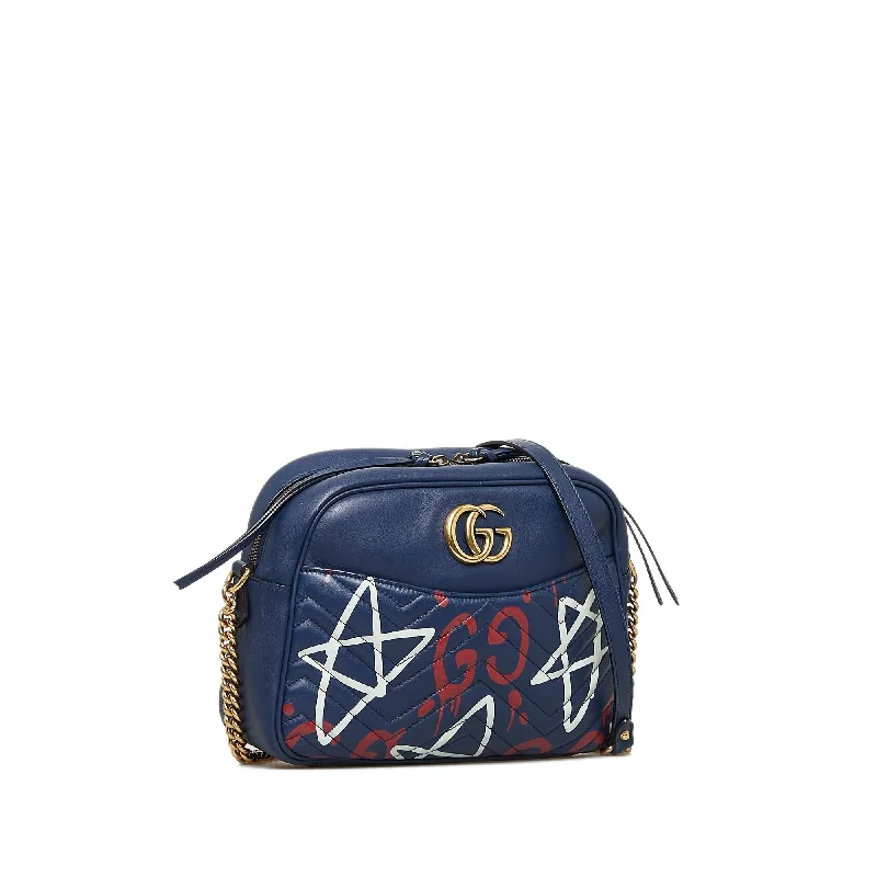 Gucci Marmont bags for women with gold - toned hardwareGucci GG Marmont Ghost Crossbody Bag (SHG-eT5r9s)