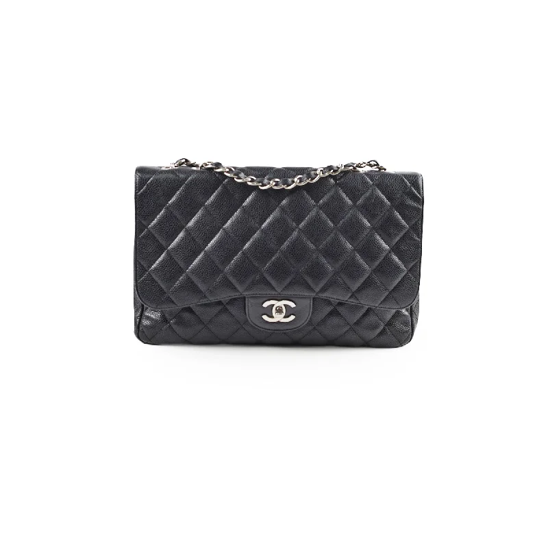 Chanel Medium Tote Bag for Office LadiesChanel Jumbo Flap Caviar Black