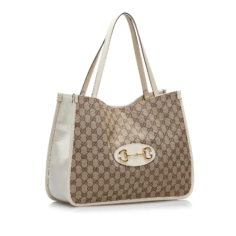 Gucci handbags for women with a beaded trimGucci GG Canvas Horsebit 1955 (Ks7vuB)