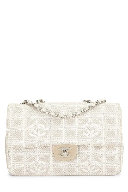 Chanel Limited Edition Handbag for CollectorsChanel,  Beige Nylon Travel Line Half Flap Medium, Beige